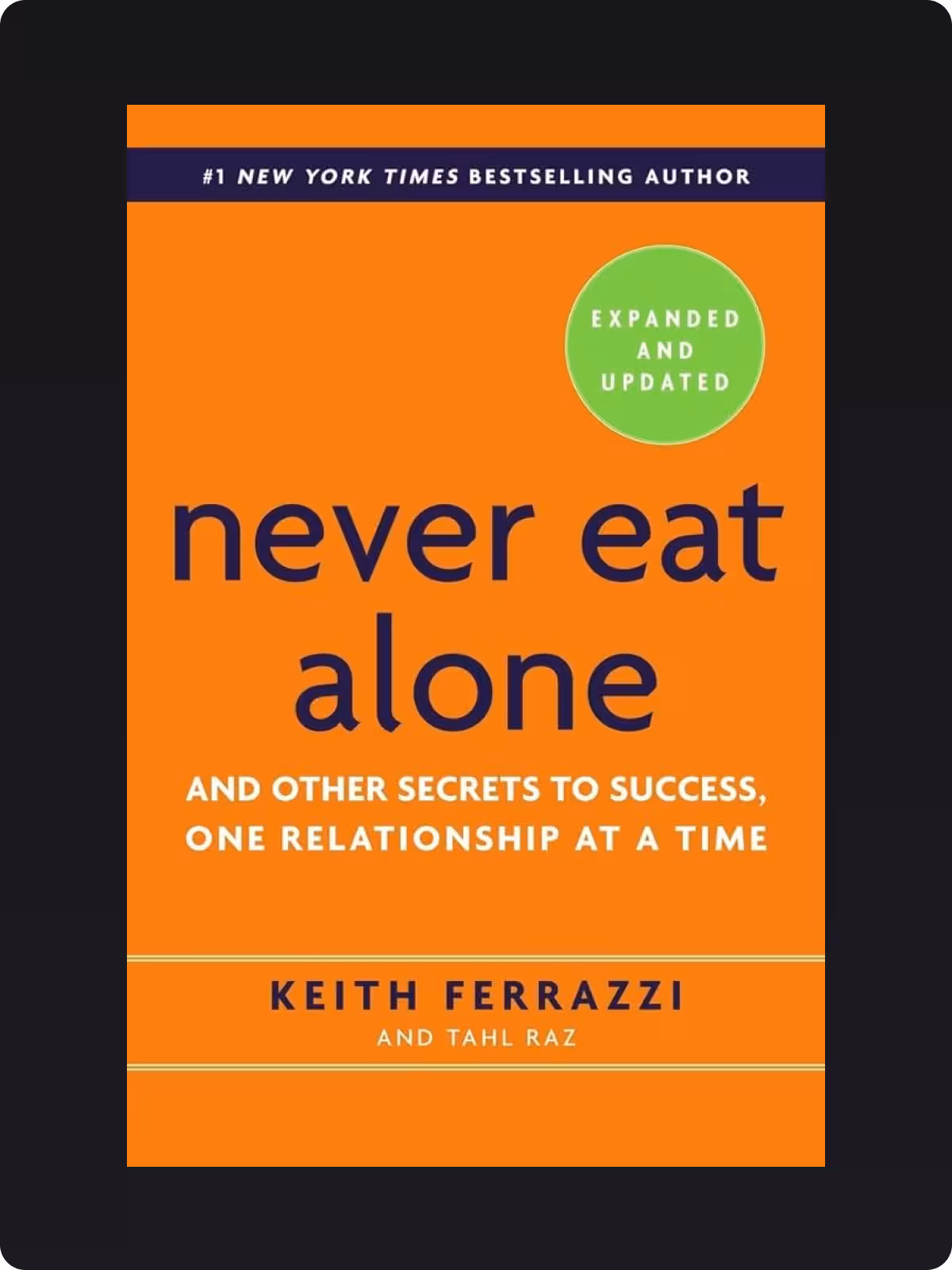 Never Eat Alone by Keith Ferrazzi